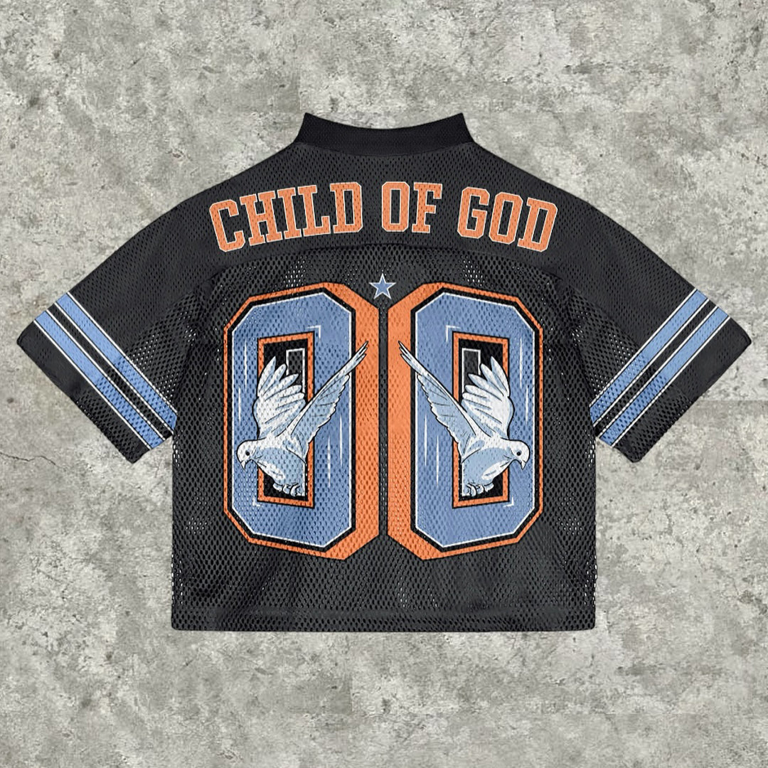 Child of God casual mesh jersey