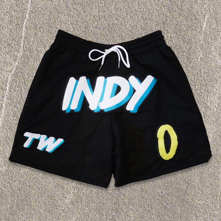 Double-sided Haliburin street basketball mesh shorts