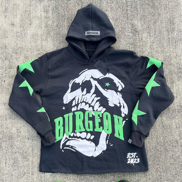 Skull Print Casual Street Hoodie