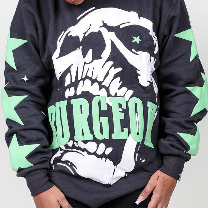 Skull Print Casual Street Hoodie