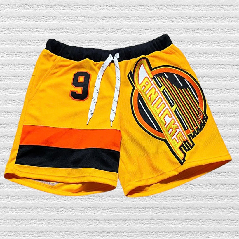 Street Football Patchwork Mesh Shorts