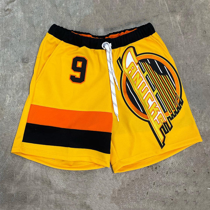 Street Football Patchwork Mesh Shorts