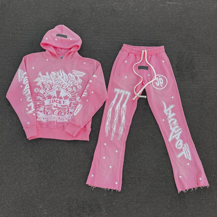 Lucky Lotto Hoodie Sweatpants Two Piece Set