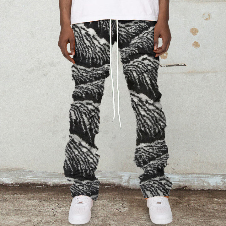 Retro Casual Hip Hop Plush Street Pants