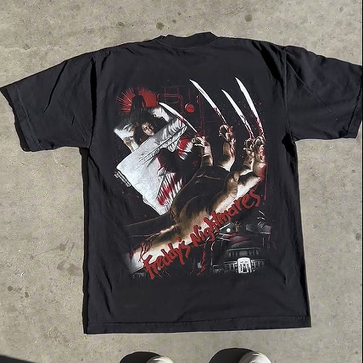 Nightmare Print Short Sleeve T-Shirt