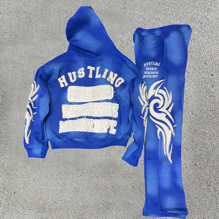 Casual personalized printed hoodie set