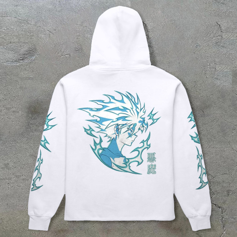 Comic Fashion Print Casual Hoodie - boasready