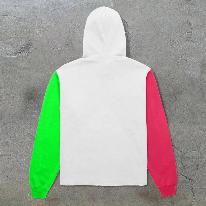 Chainsaw Man Comic Color Block Hoodie - boasready