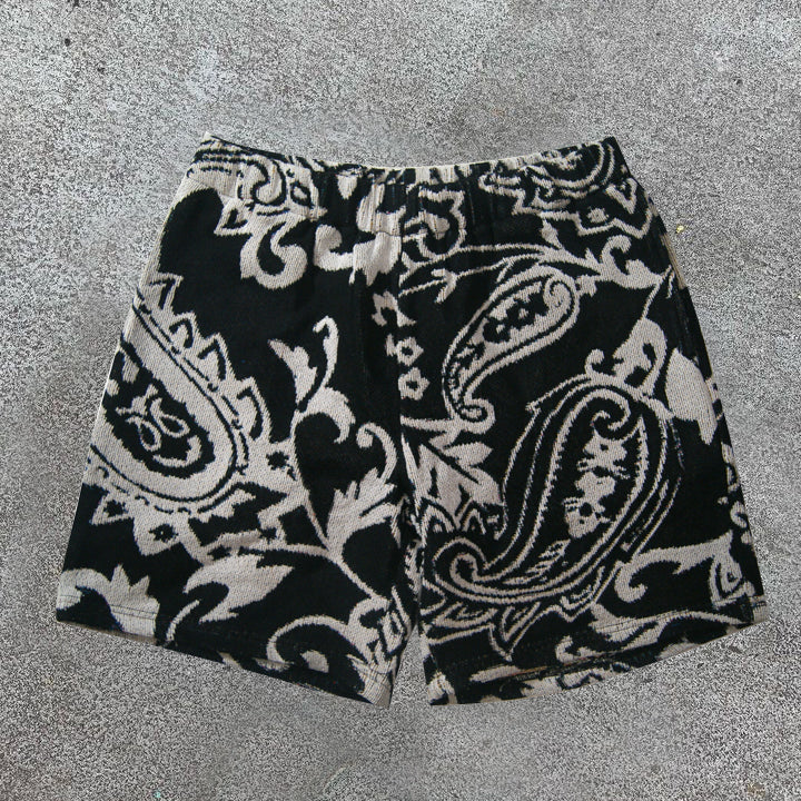 Fashion personality cashew flower retro shorts - boasready