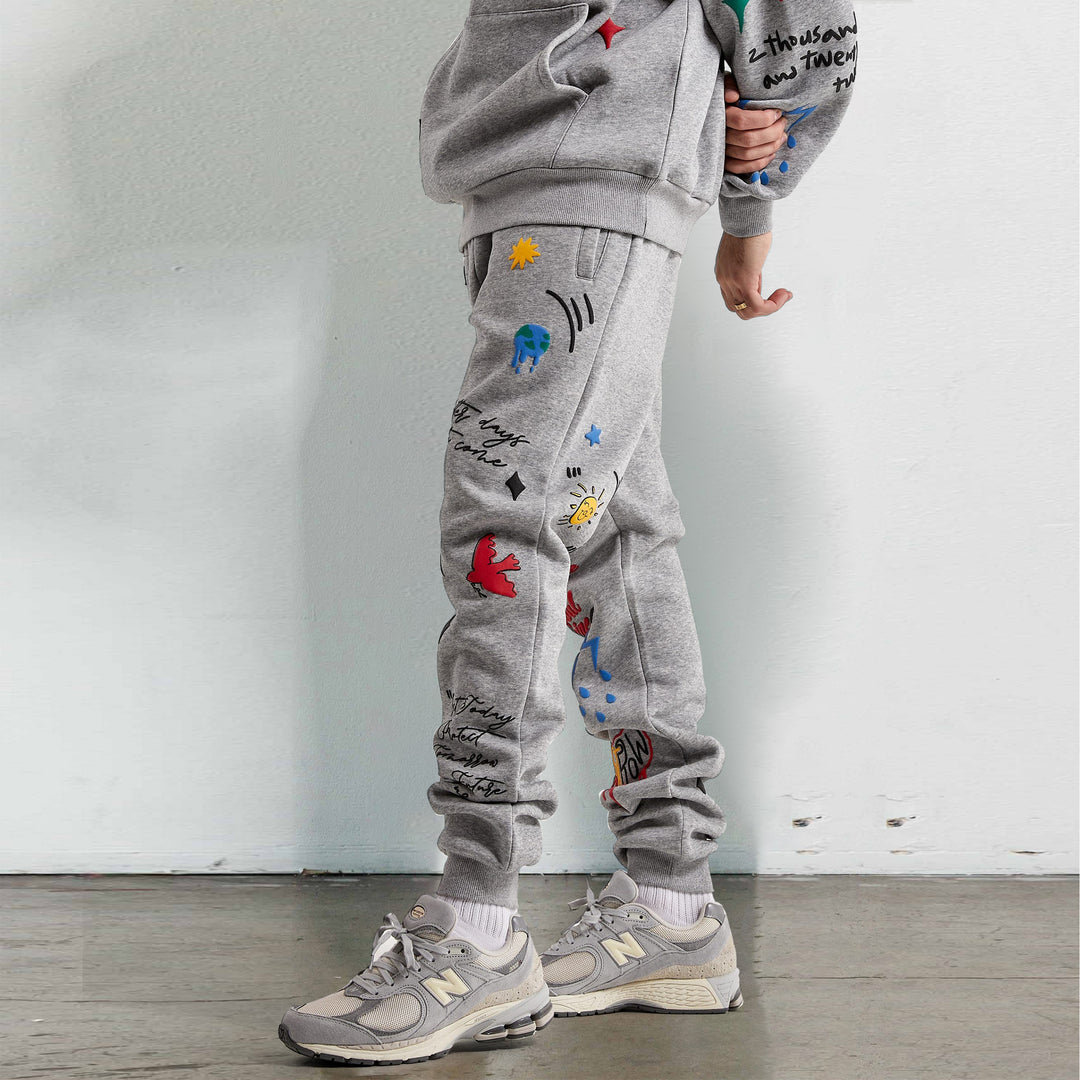 Graffiti trendy brand street sweatpants