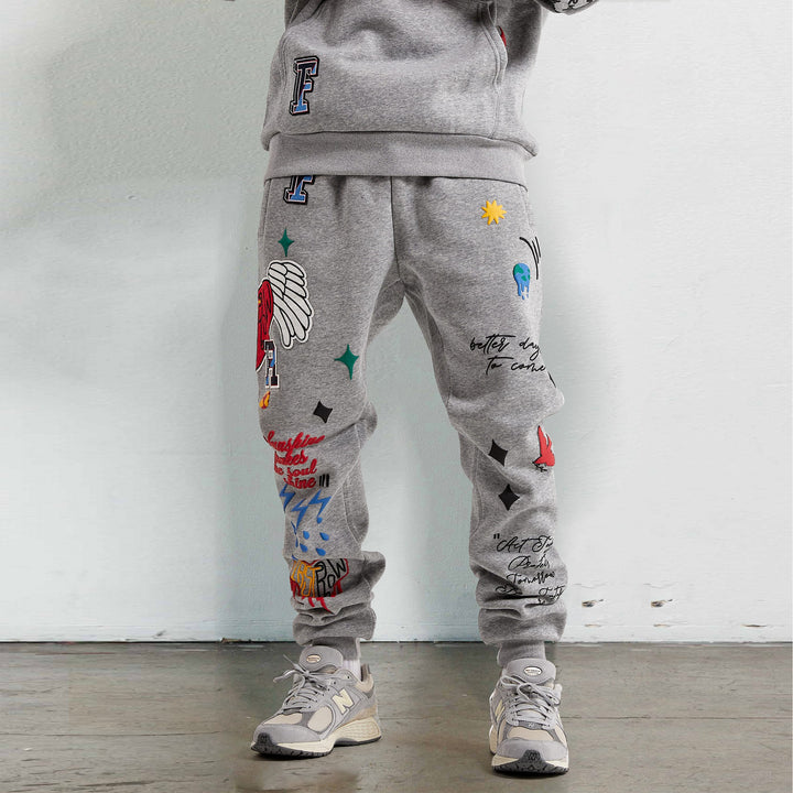 Graffiti trendy brand street sweatpants