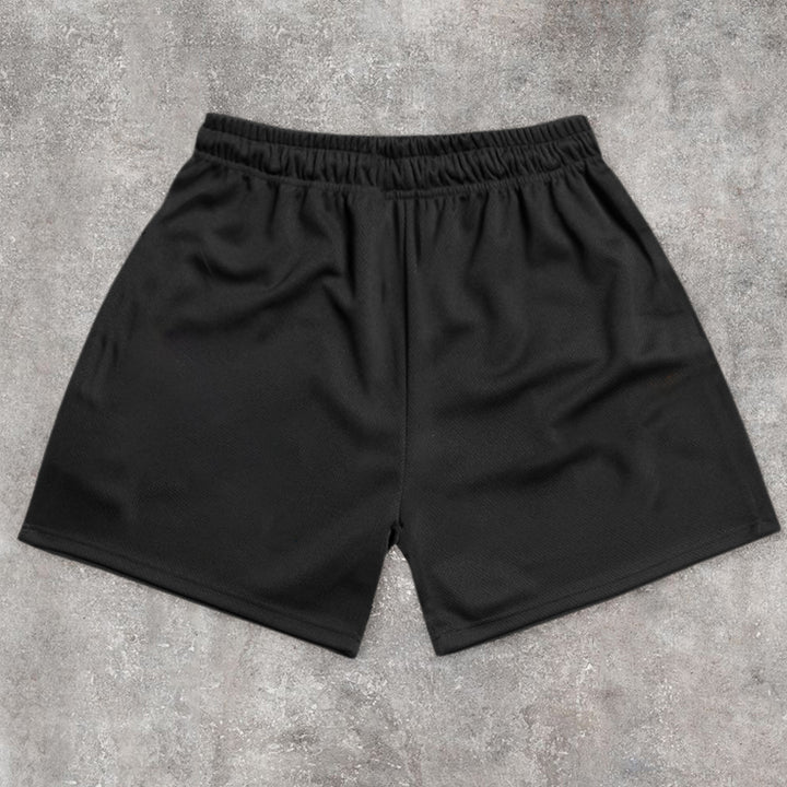 Comfortable Street Basketball Pattern Retro Shorts - boasready