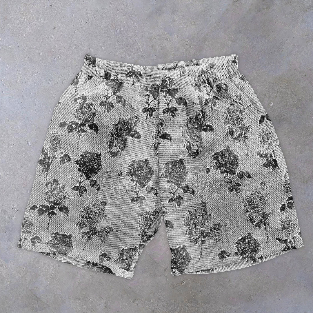 Vintage Rose Fashion Casual Shorts - boasready