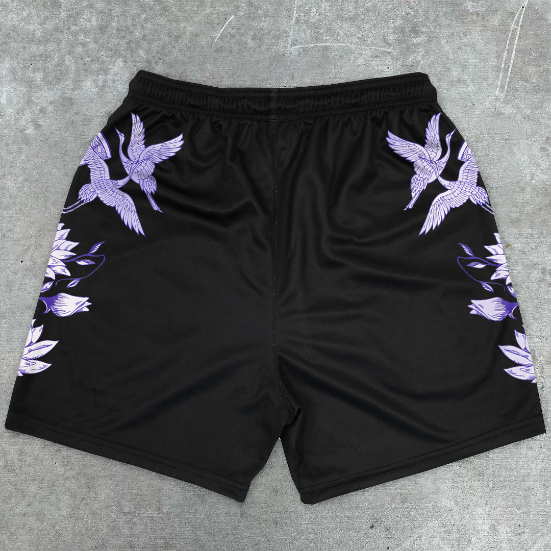 Art fashion brand printed casual street shorts