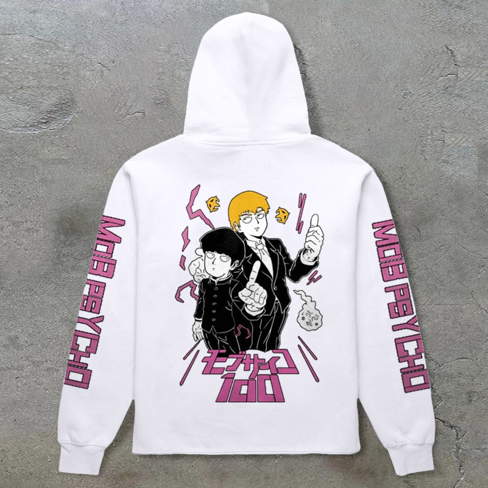 Comic Cartoon Print Street Hoodie - boasready