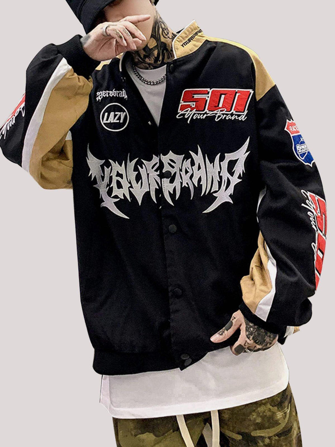 Retro Street Hip Hop Racing Jacket - boasready