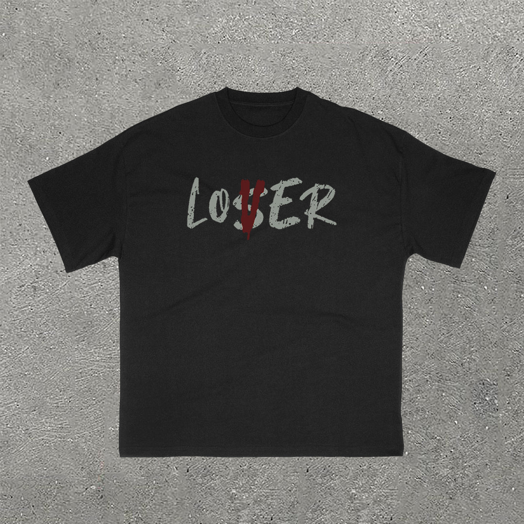 Lover Skull Print Short Sleeve T-Shirt