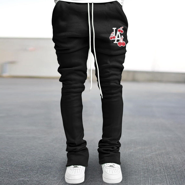 Trendy casual street flared slim-fit trousers