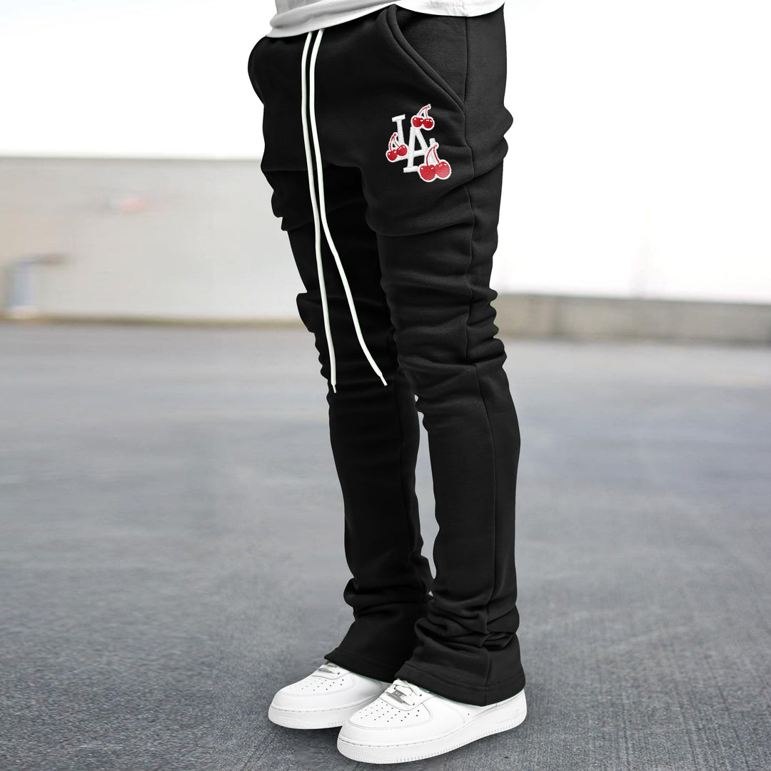 Trendy casual street flared slim-fit trousers