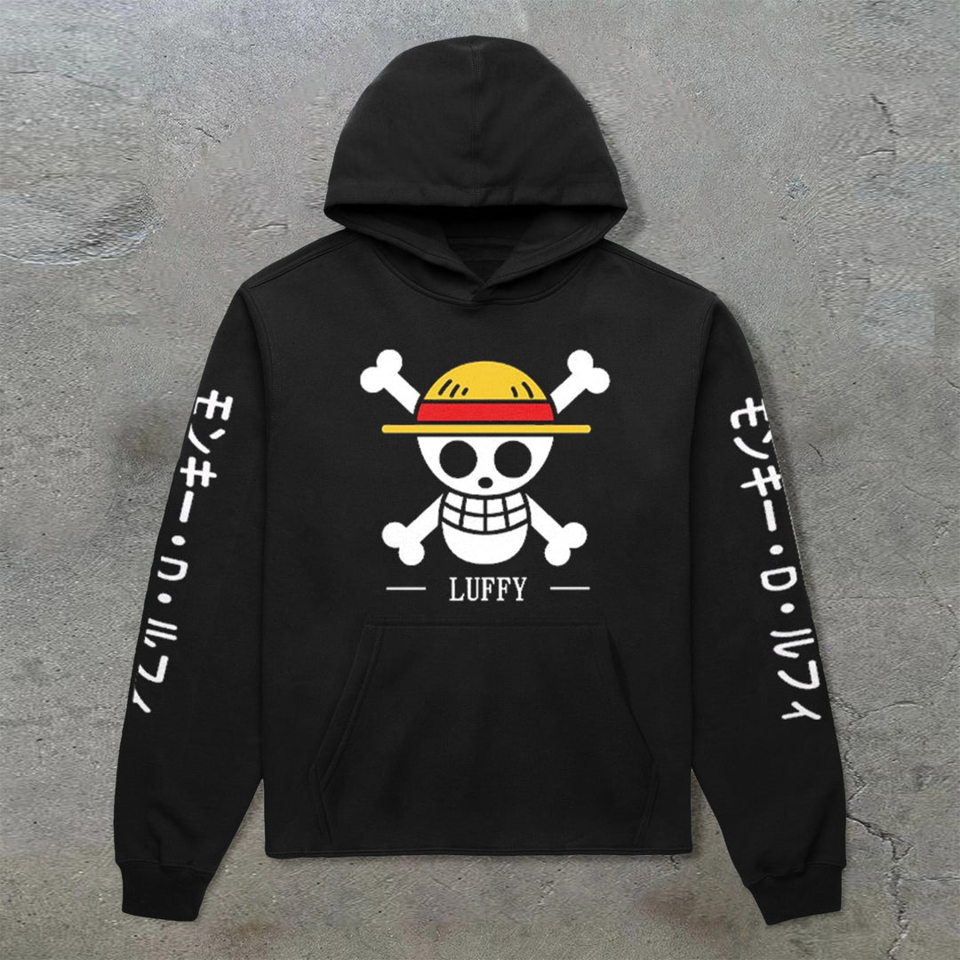 Luffy Graphic Trendy Cozy Hoodie - boasready