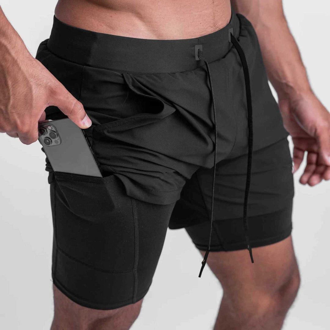 Quick Drying Breathable Multi Pocket Sports Shorts