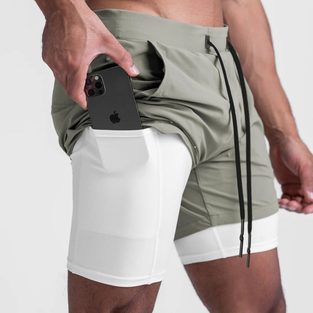 Quick Drying Breathable Multi Pocket Sports Shorts