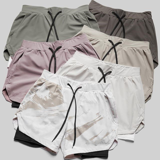 Quick Drying Breathable Multi Pocket Sports Shorts