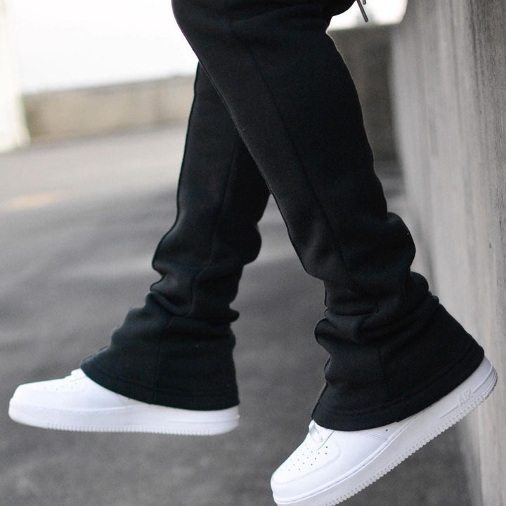 Casual and comfortable street straight pile pile trousers and sweatpants