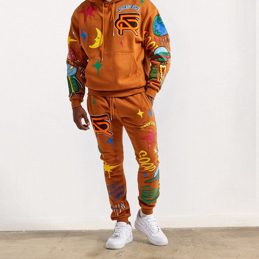 Vintage Street Print Graffiti Sweatpants