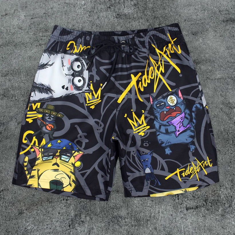 Trendy hip-hop fashion beach shorts - boasready