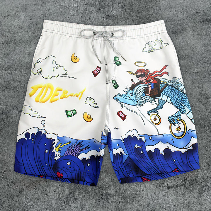 Retro trendy casual outdoor beach shorts - boasready