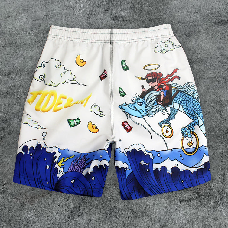 Retro trendy casual outdoor beach shorts - boasready