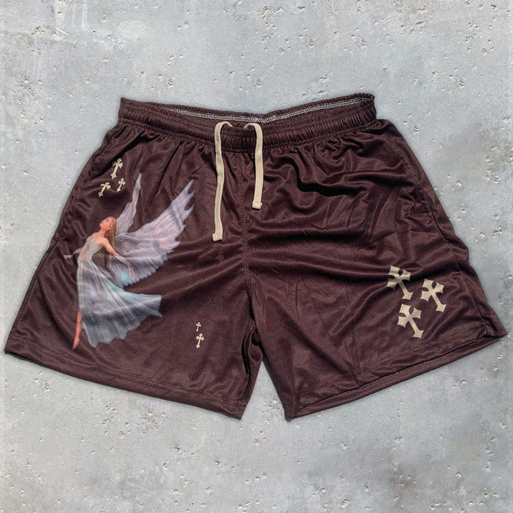 Fashion casual angel sports shorts - boasready