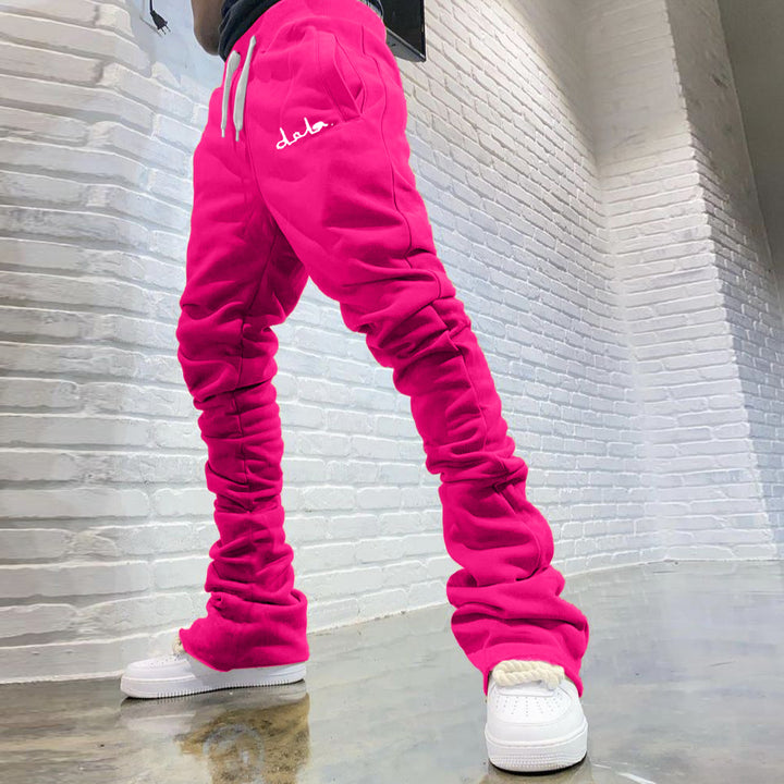 Personalized fashion preppy casual sports flared pants