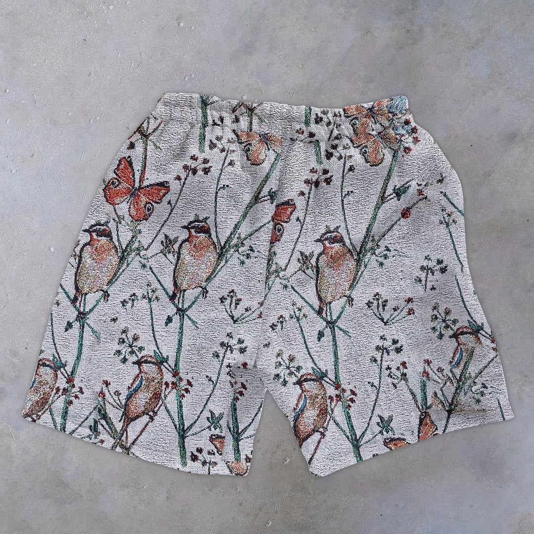 Fashion Retro Print Casual Shorts - boasready