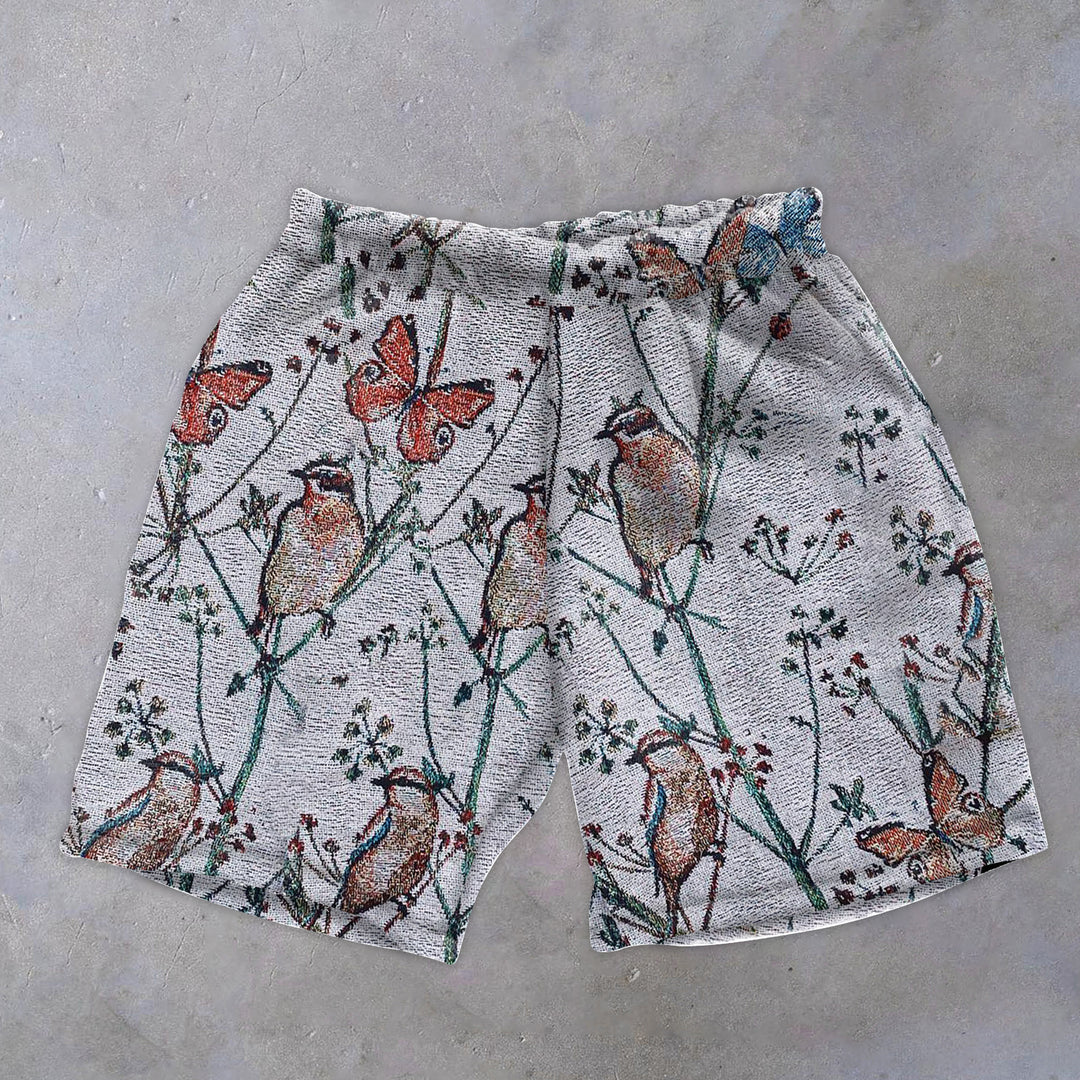 Fashion Retro Print Casual Shorts - boasready