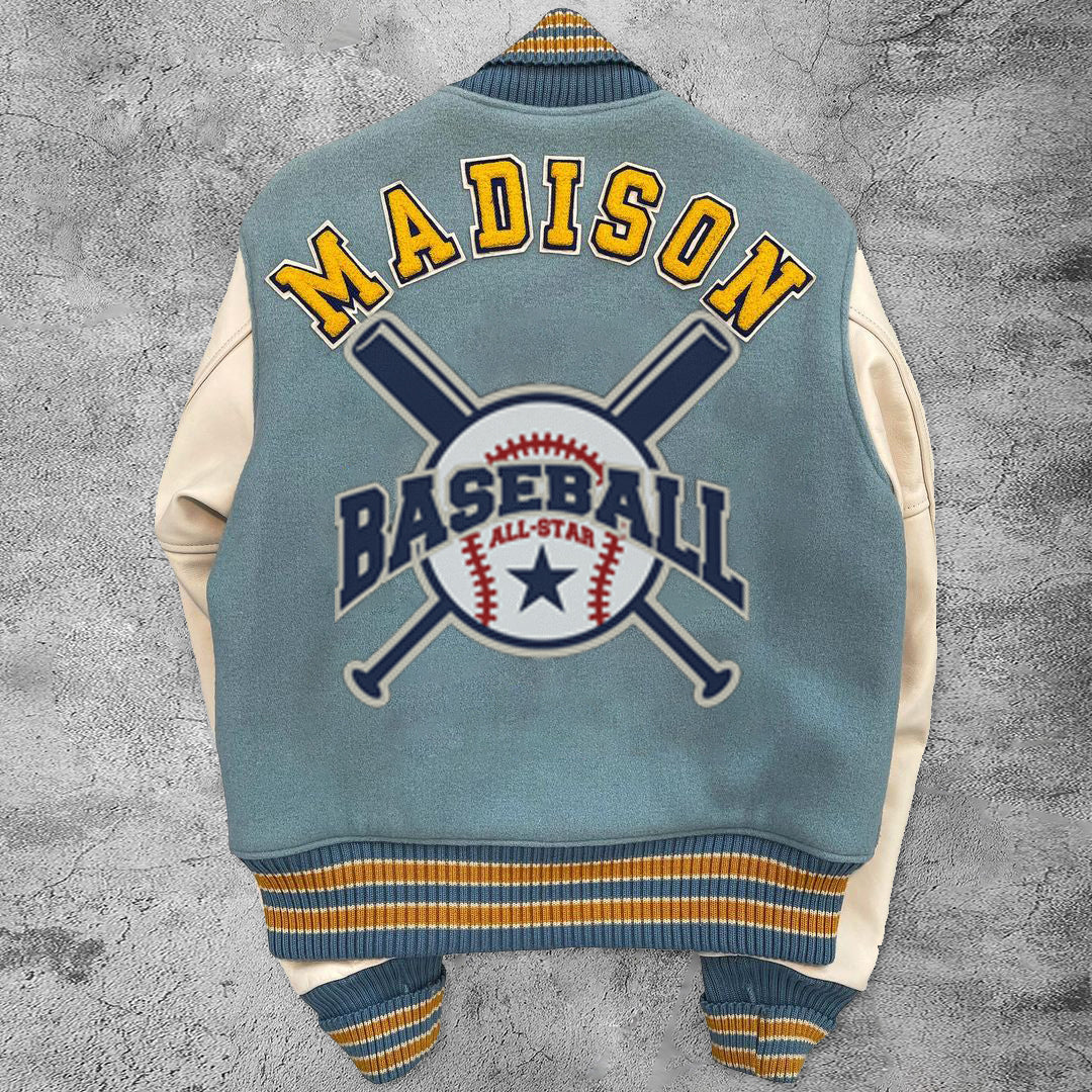 Casual retro baseball rugby jacket - boasready