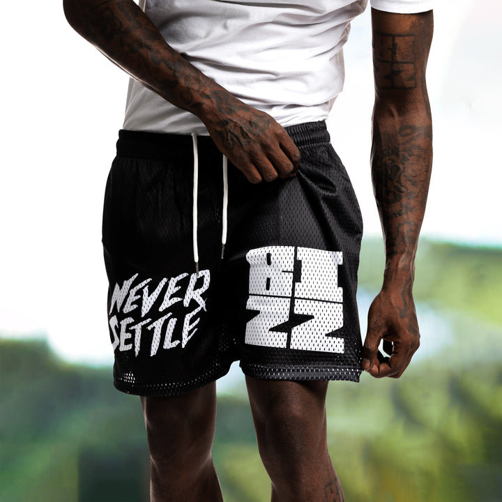 Retro Street Print Mesh Shorts - boasready