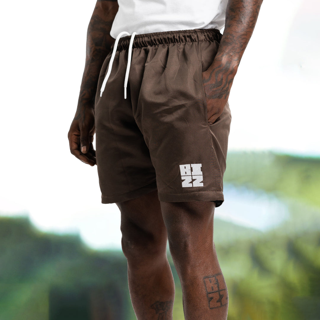 Brown street trend essential shorts - boasready