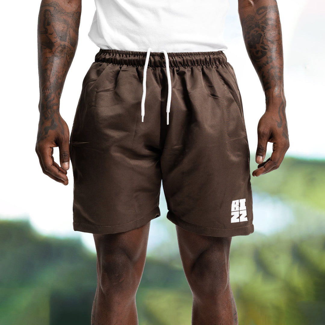 Brown street trend essential shorts - boasready