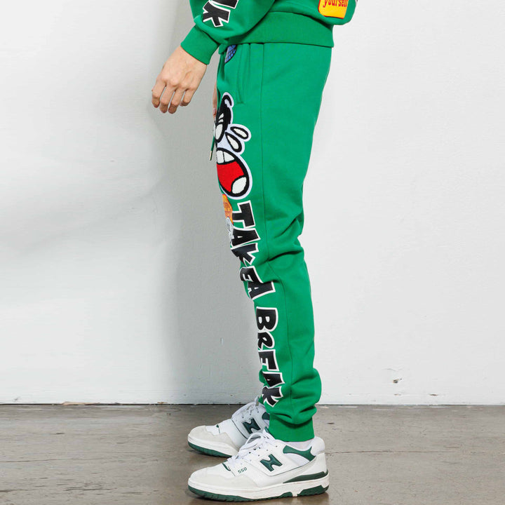 Street style cartoon personality sweatpants