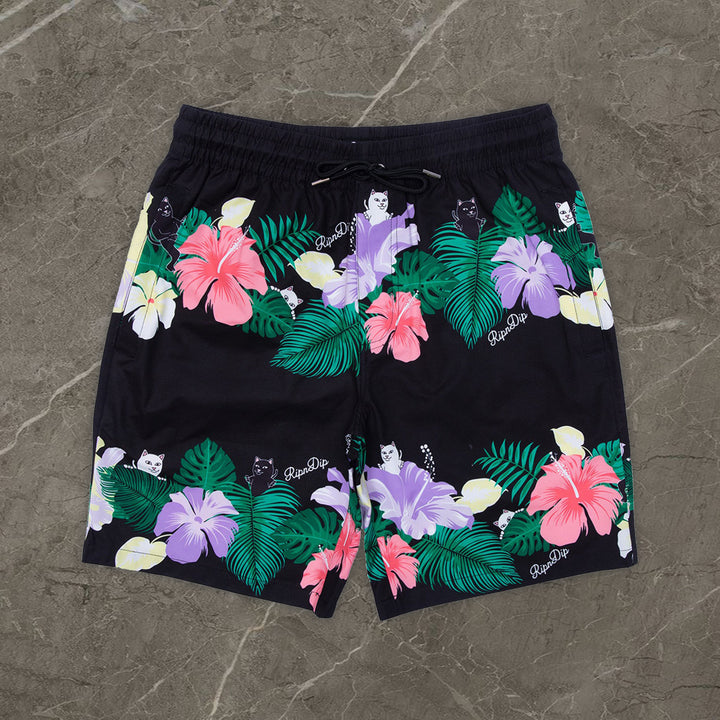 Trendy retro printed casual beach shorts - boasready