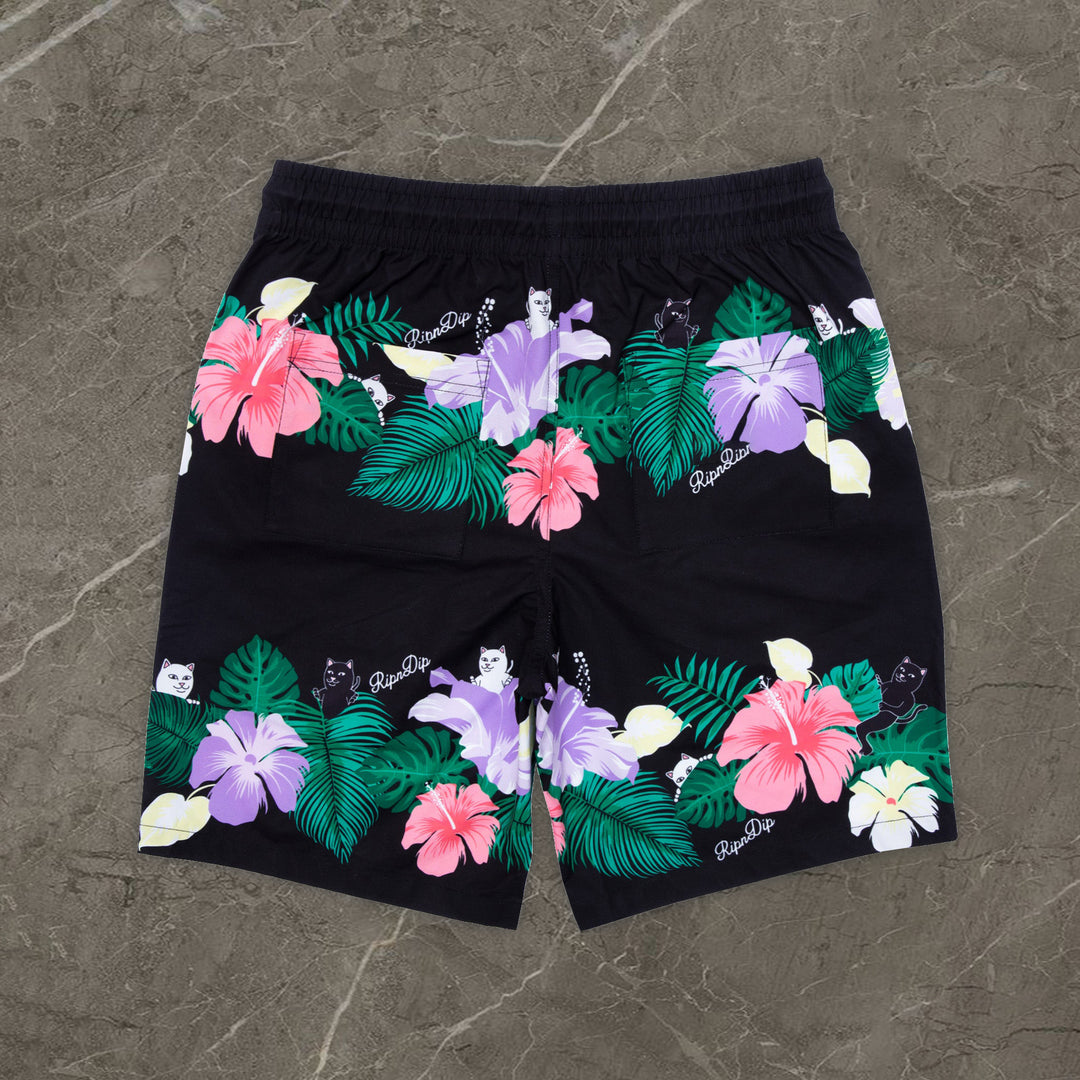 Trendy retro printed casual beach shorts - boasready