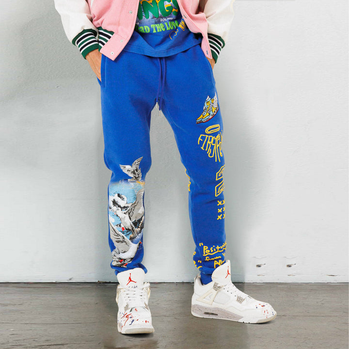 Trendy Graffiti Retro Street Sweatpants