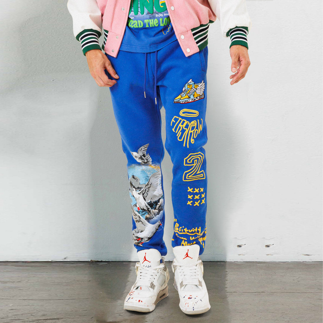 Trendy Graffiti Retro Street Sweatpants