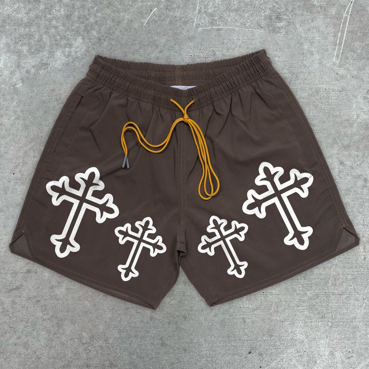 Cross Retro Street Hip Hop Shorts