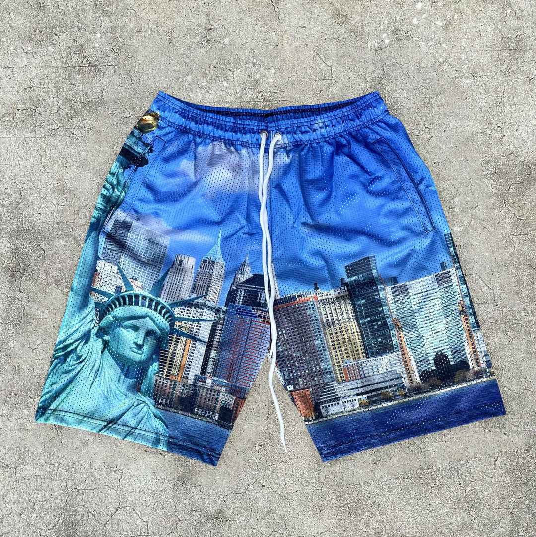 Loose New York Mesh Track Shorts - boasready